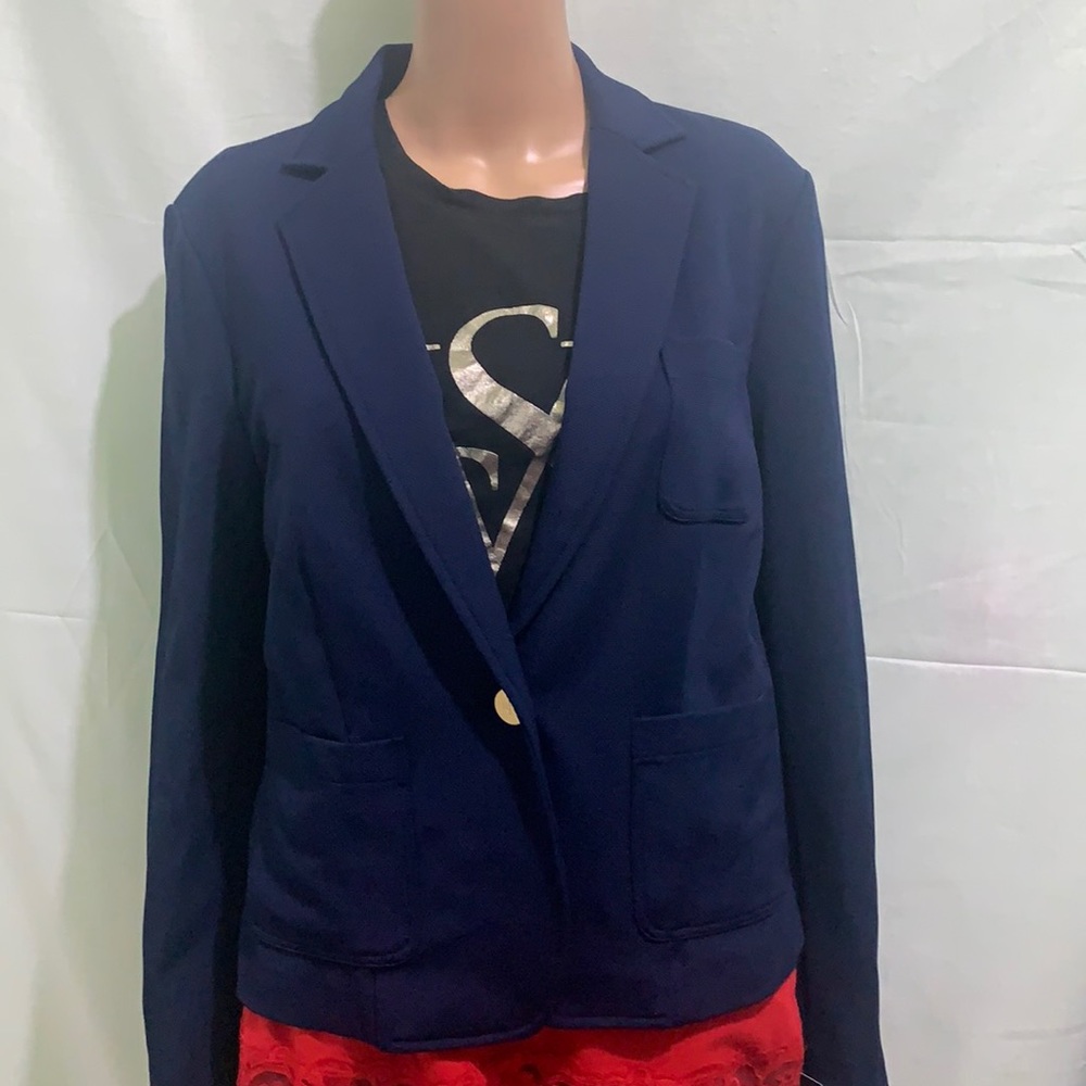 Lauren Ralph Womens Blue Blazer